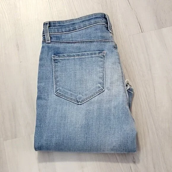 LAGENCE Jeans Denim Catalina High Line Distressed Cropped Size 27 - Picture 10 of 16